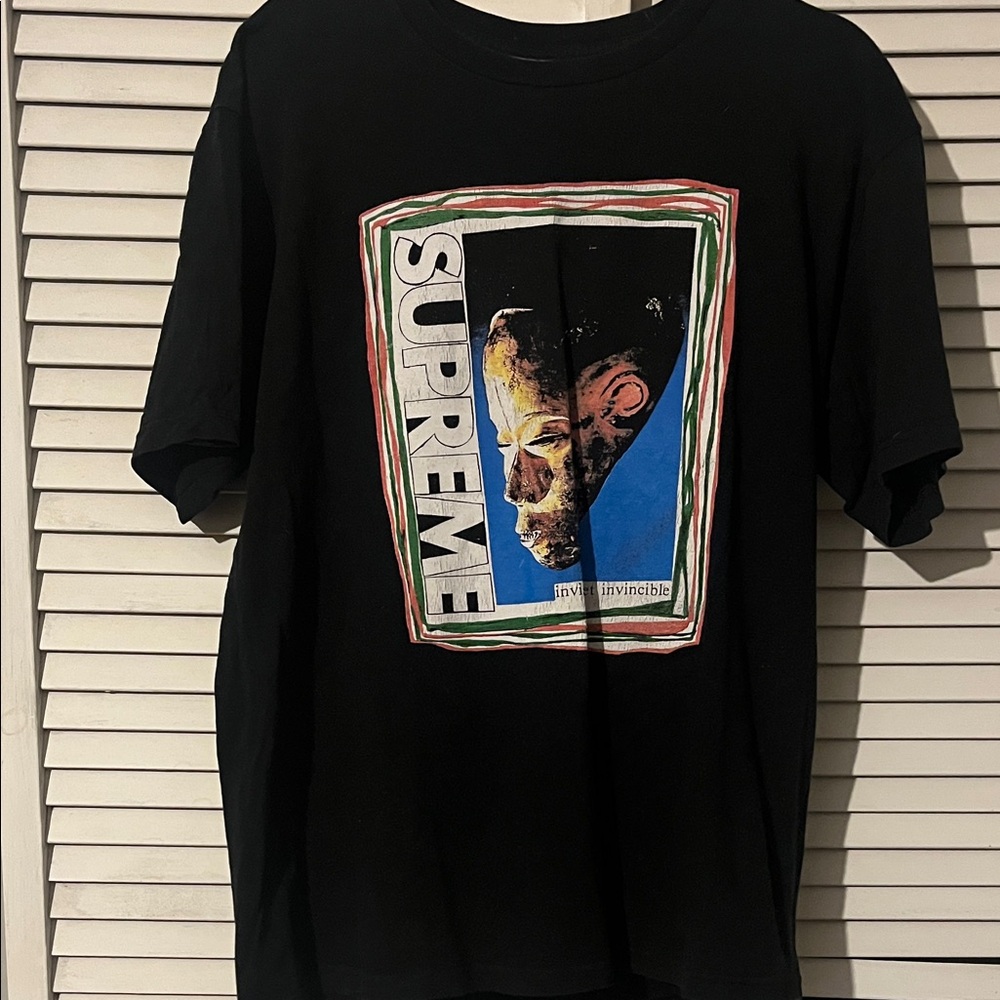 Supreme Black Tee with Bold Graphic